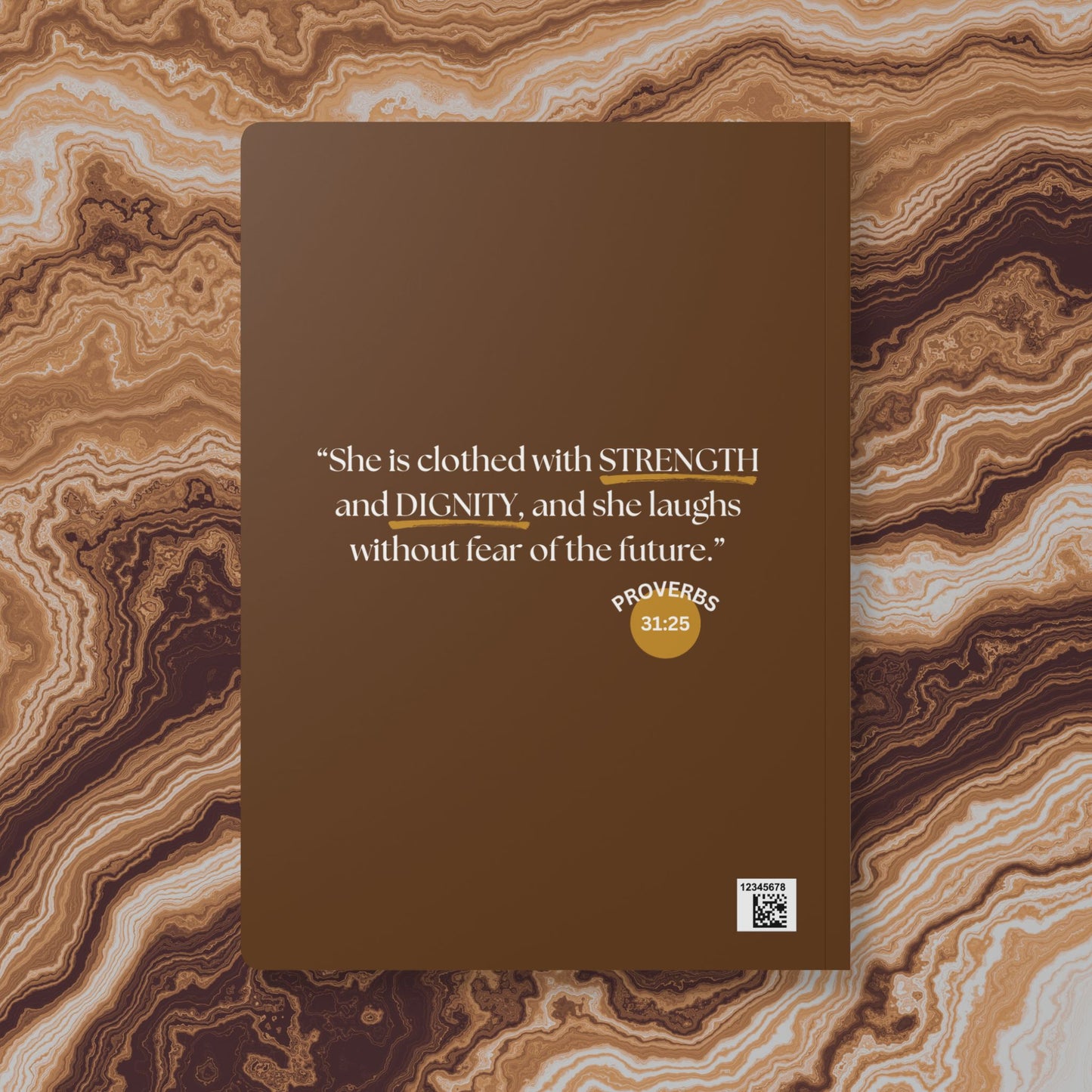 Inspirational Softcover “Proverbs 31, Not Perfect” Scripture Quote Journal