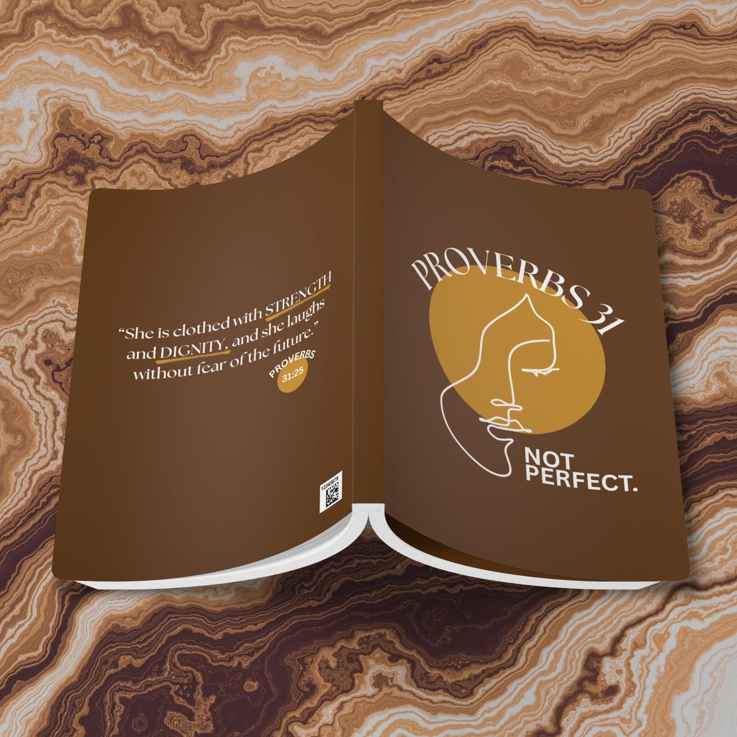 Inspirational Softcover “Proverbs 31, Not Perfect” Scripture Quote Journal