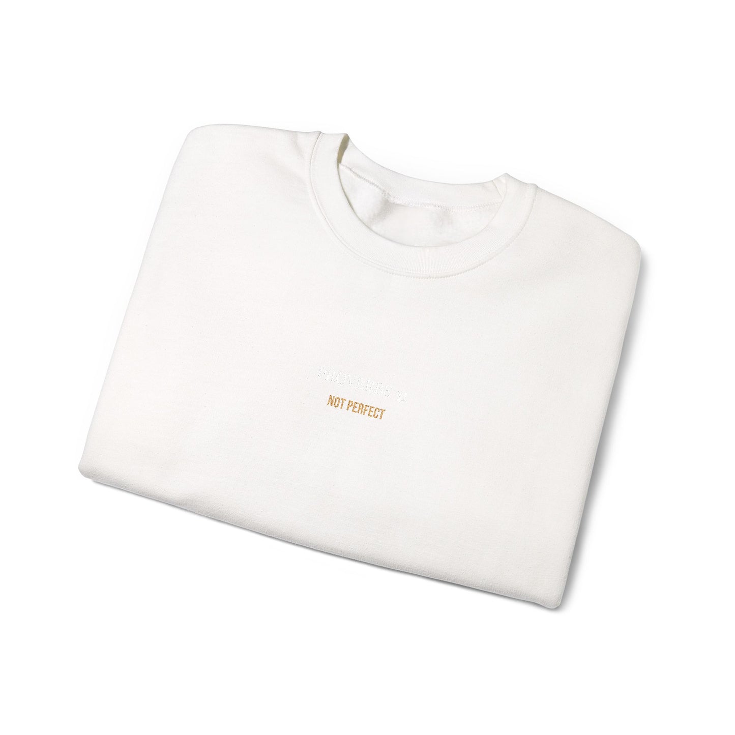 Women’s Minimal “Proverbs 31, Not Perfect” Premium Faith Based Crewneck Sweatshirt