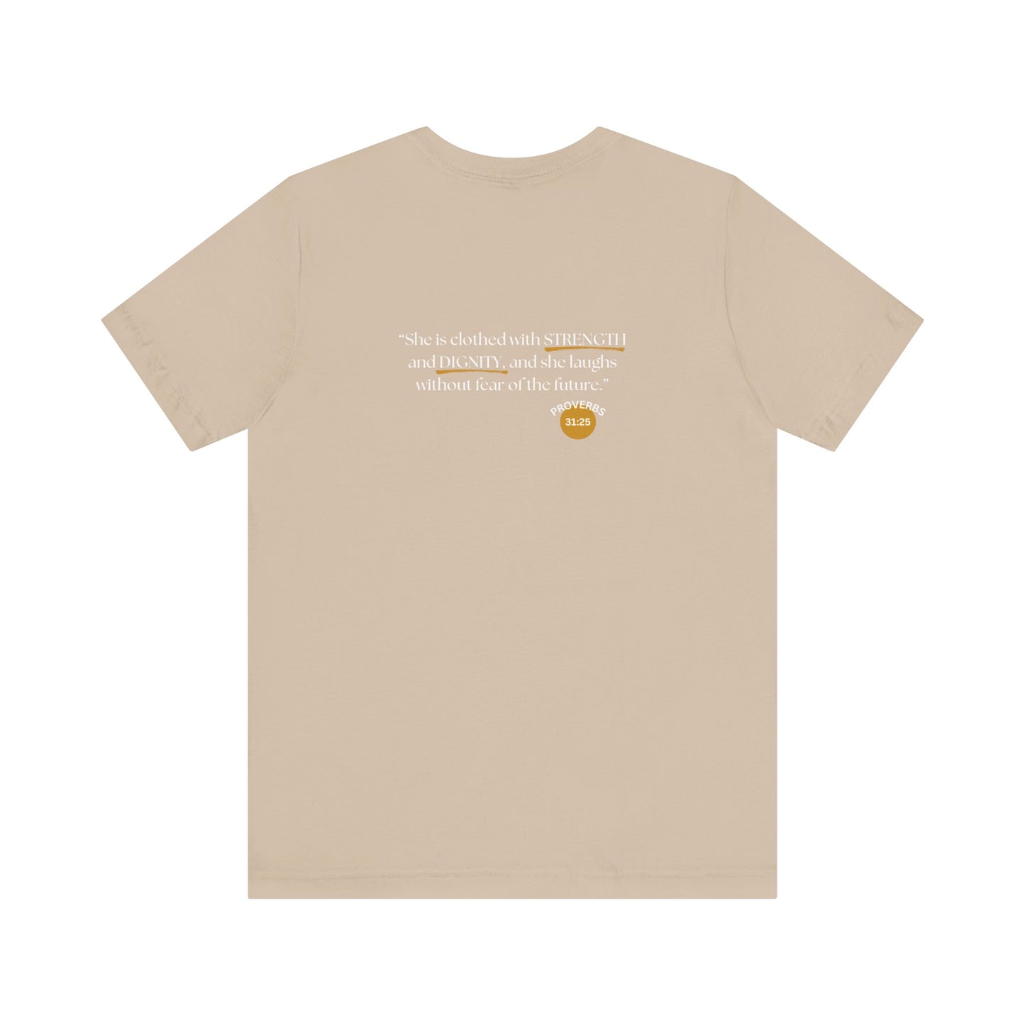 Women's Inspirational “Proverbs 31, Not Perfect” Graphic Jersey Short Sleeve Tee